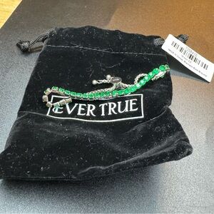 Simulated Green Diamond (Green CZ) Butterfly Slider Bolo Tennis Bracelet